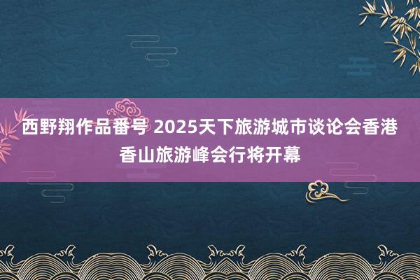 西野翔作品番号 2025天下旅游城市谈论会香港香山旅游峰会行将开幕