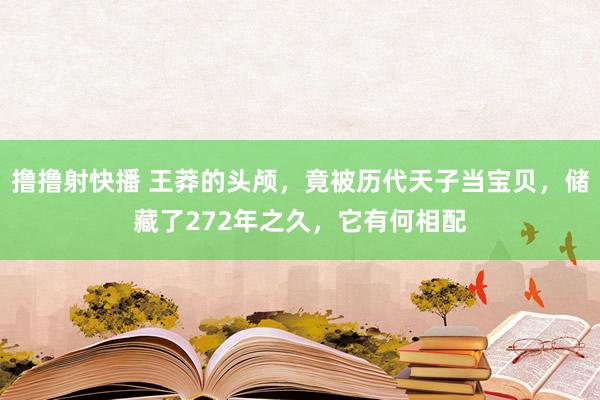 撸撸射快播 王莽的头颅，竟被历代天子当宝贝，储藏了272年之久，它有何相配