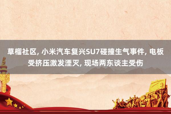 草榴社区, 小米汽车复兴SU7碰撞生气事件, 电板受挤压激发湮灭, 现场两东谈主受伤