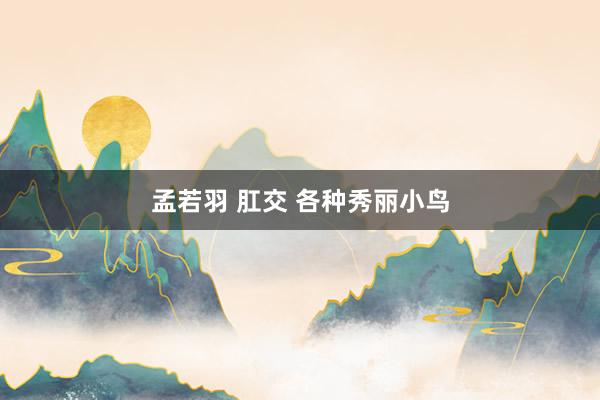 孟若羽 肛交 各种秀丽小鸟