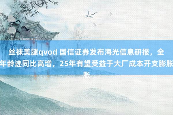丝袜美腿qvod 国信证券发布海光信息研报，全年龄迹同比高增，25年有望受益于大厂成本开支膨胀